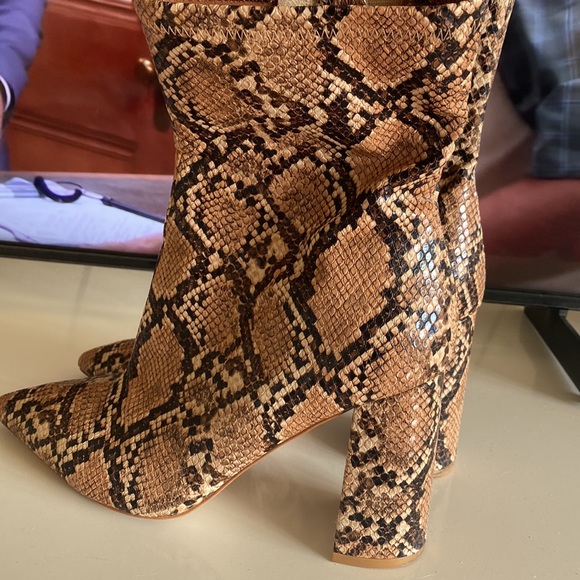 Jeffrey Campbell Snakeskin Boots - Picture 2 of 2